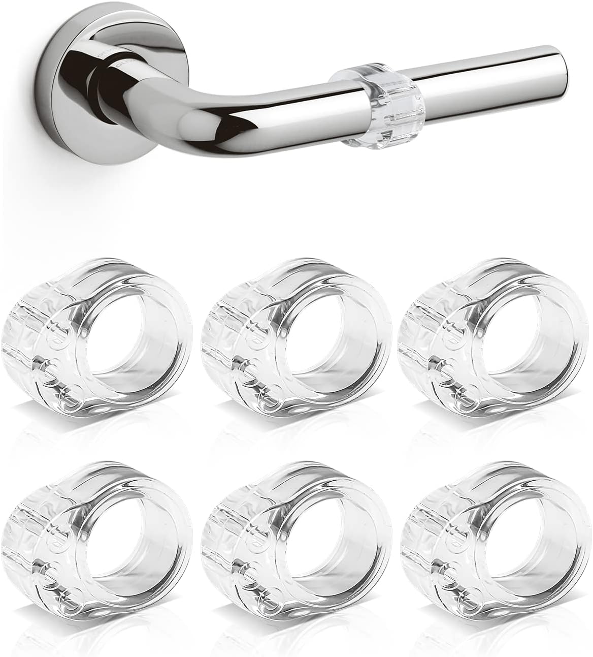 Türgriff-Schutzpuffer – 6er Set, 18mm