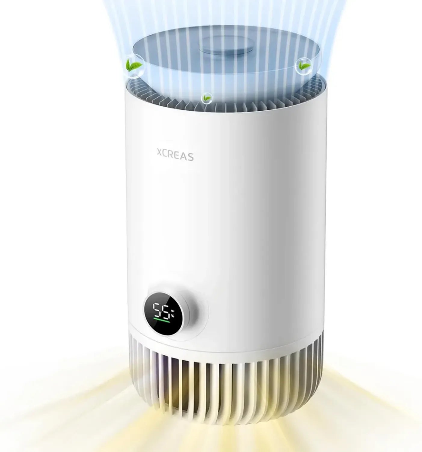 2-in-1 Luftreiniger und Befeuchter mit HEPA-Filter, 3L Wassertank, leise für Schlafzimmer