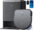 ECOVACS DEEBOT X5 Omni Staubsaugerroboter mit Wischfunktion, 12.800Pa, ZeroTangle-Technologie, TruEdge™ Randreinigung, 70°C Heißwassermoppreinigung, Automatische Moppanhebung, Selbstentleerungsstation