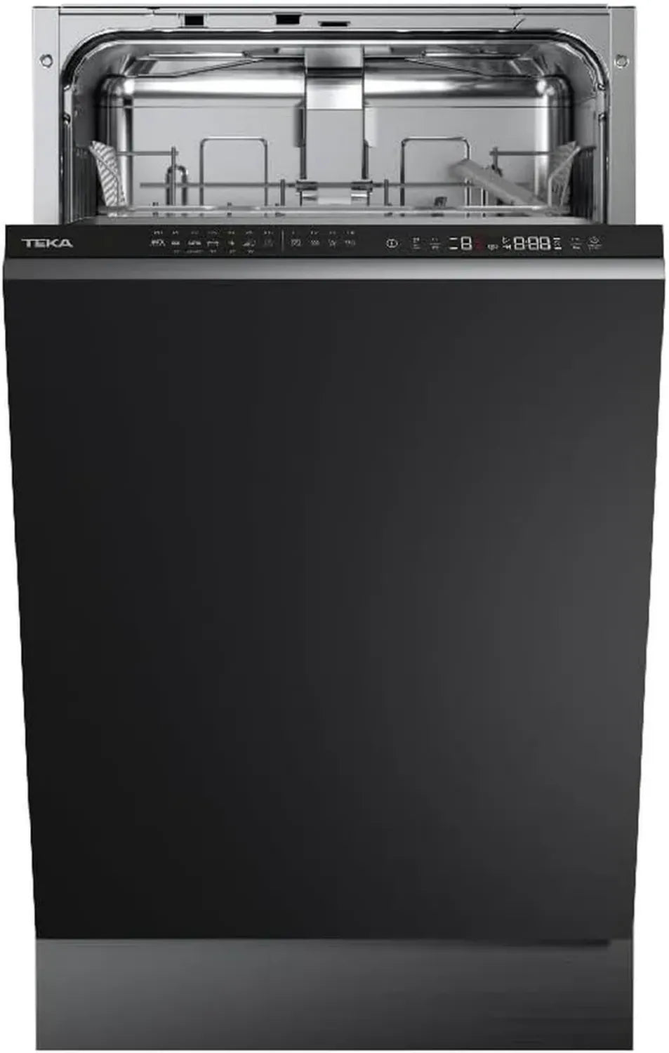 TEKA Vollintegrierter Geschirrspüler, 10 Maßgedecke, 45 cm, 7 Programme, LED-Display, Besteckkorb