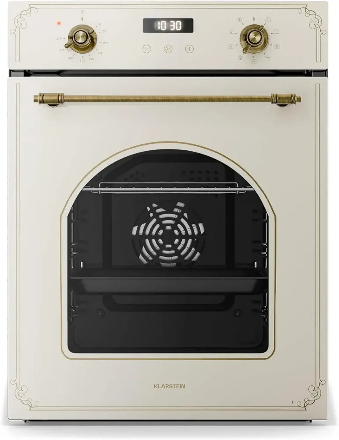 Klarstein Elizabeth Slim Einbaubackofen - 45 cm, Dampfreinigung, 9 Funktionen, Energieklasse A
